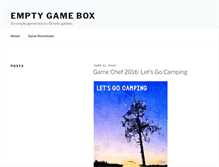 Tablet Screenshot of emptygamebox.com
